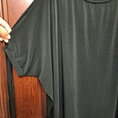 Black Oversized Batwing Sleeve Tunic Plus Size XL-XXL new