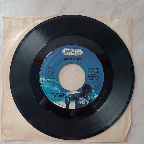 Quiet Riot Cum on Feel The Noise 45rpm single used, metal