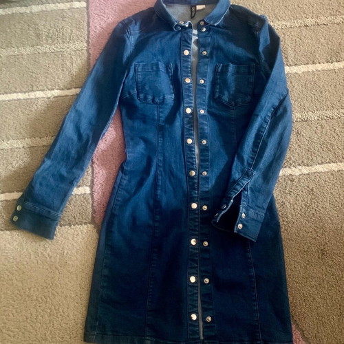 Jean dress H&M like new, blue, size XXS