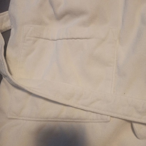 The Bernard Company men's bathrobe, white, 100% cotton