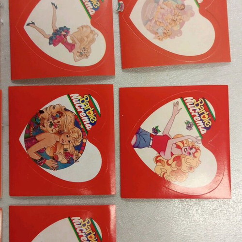 Barbie Nucrema collectible stickers 1990s set of 18 new