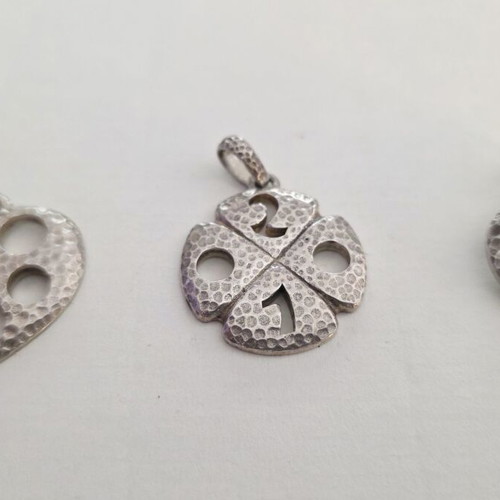 Zolotas 3 Collectible Silver Pendants 2000, 2001 & 2003 Like New