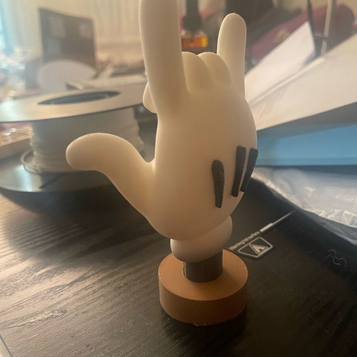 Original Mickey Mouse hand ring holder 3D printed new