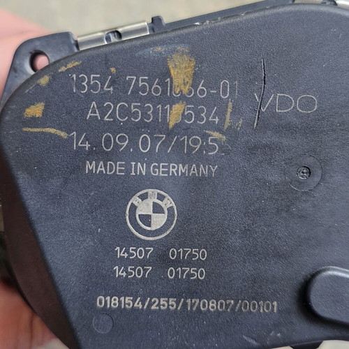 BMW Bosch throttle body like new, OEM 13547561066, VDO A2C53115534