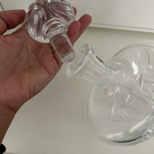 Vintage crystal carafe, 26cm height, 17cm diameter