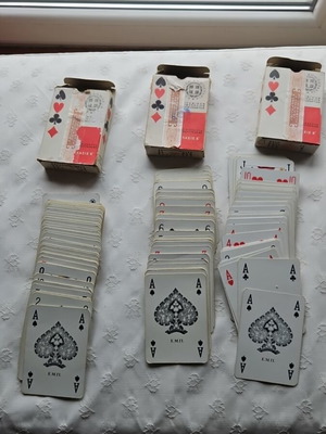 Paigniocharta Greek Monopoly Playing Cards like new, set of 3