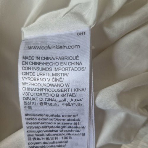 Calvin Klein windbreaker jacket like new, white, with hood