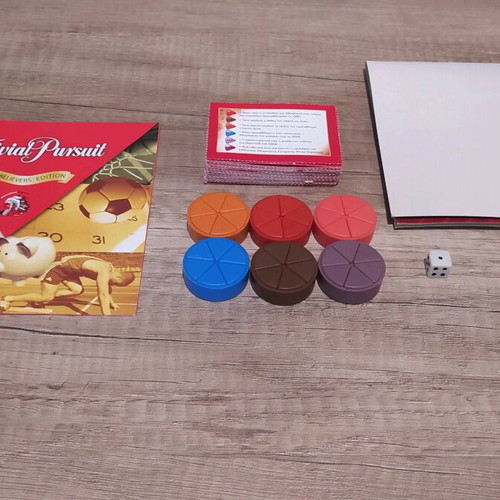 Trivial Pursuit Red Believers Edition board game used