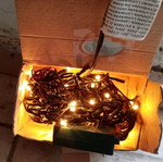100 white Christmas lights