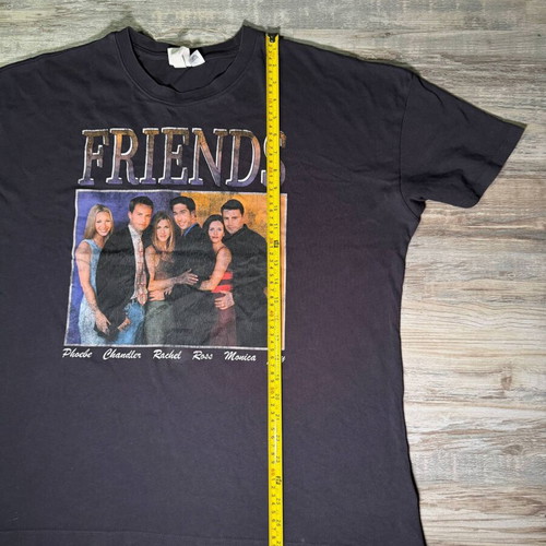 H&M Friends Cast Graphic T-Shirt Black Cotton Men's Size L used