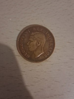 Νόμισμα Νότιας Αφρικής 1944 George VI μεταχειρισμένο με πλοίο