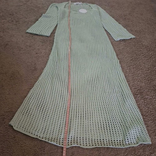 Petal +pup knitted maxi beach dress new, green