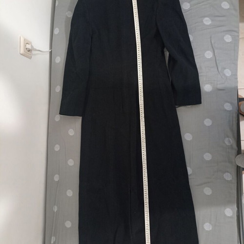 Sisan Club vintage wool maxi coat, black, size S