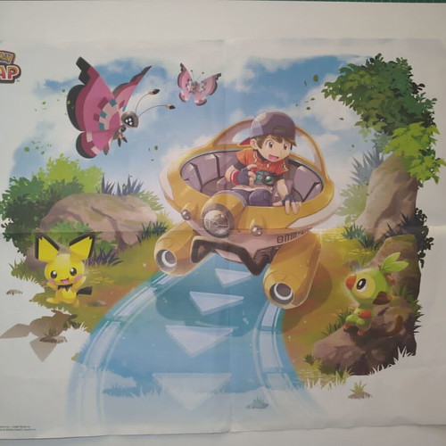 Pokemon Snap double sided promo poster used