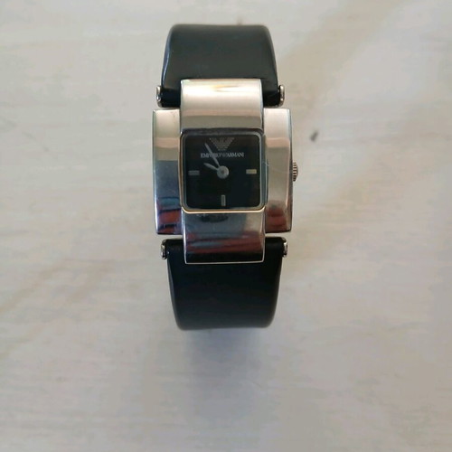 Emporio Armani women's watch AR 5423 used, black and silver