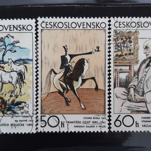 Czechoslovakia 1972 Paintings stamps new set of 3