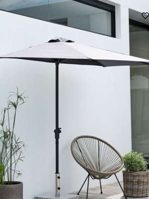 Jusk Balcony and Garden Umbrella with Cover, New, 270x135 cm