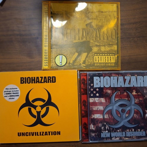 Biohazard CD pack used, set of 3 metal albums