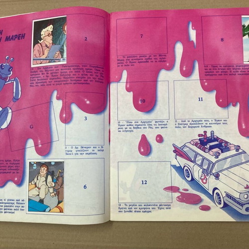 Panini 1988 The Real Ghostbusters Sticker Album used, 67 of 241 completed