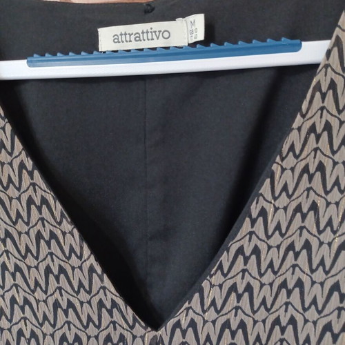 Attrattivo long dress like new, black and beige