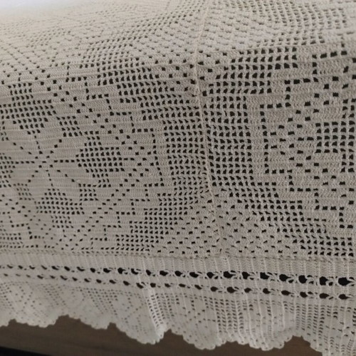 Handmade blanket, like new, 207x198 cm
