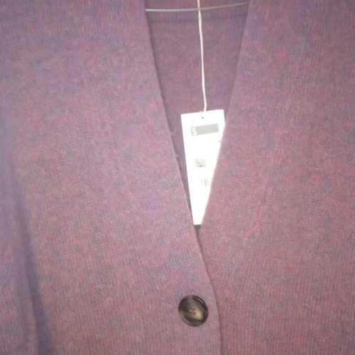 Benetton cardigan new 100% wool, purple