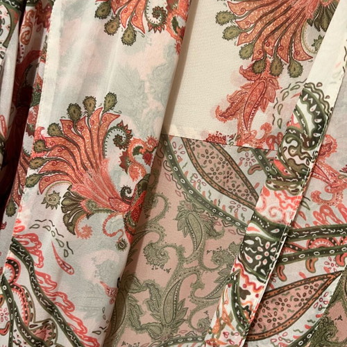 Vassia Kostara Kimono dress new with matching fabric belt
