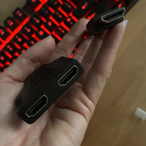 Andowl Q-C29 HDMI Splitter Male to 2x Female New