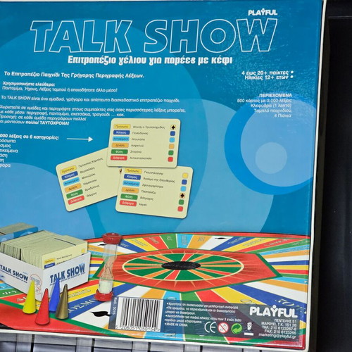 Talk Show board game used for groups with laughter and fun