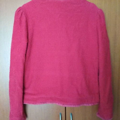 Mango tweed jacket fuchsia used with pockets