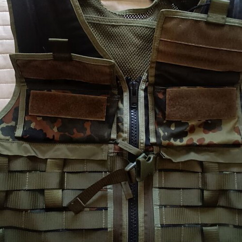 Tasmanian Tiger Tactical Molle Battle Vest Flecktarn Slightly Used
