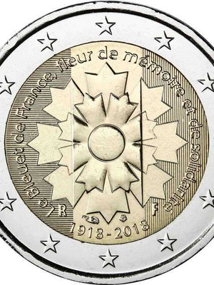 SAC France 2 Euro 2018 UNC Bleuet de France new