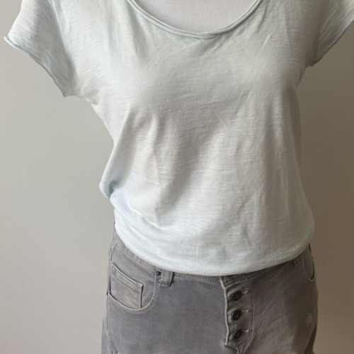 T-shirt and shorts set, size S/M, cotton and grey