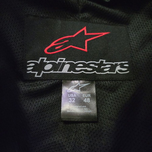 AlpineStars Missile Black leather motorcycle pants new, size 48