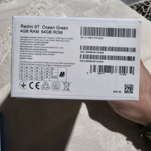 Xiaomi Redmi 9T μεταχειρισμένο 4GB/64GB τιρκουάζ με NFC και τετραπλή κάμερα