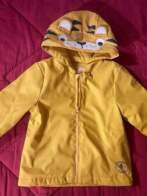 Dpam baby yellow waterproof jacket new, size 12 months