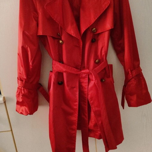Maxin spring trench coat red xl with balloon cuffs like new