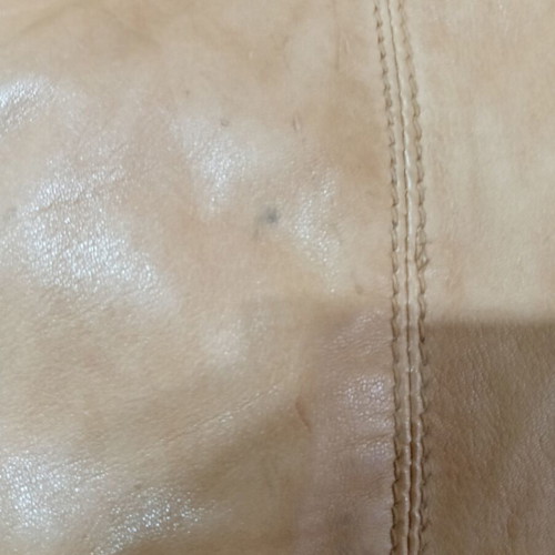 Stradivarius women's leather jacket used, beige, size L