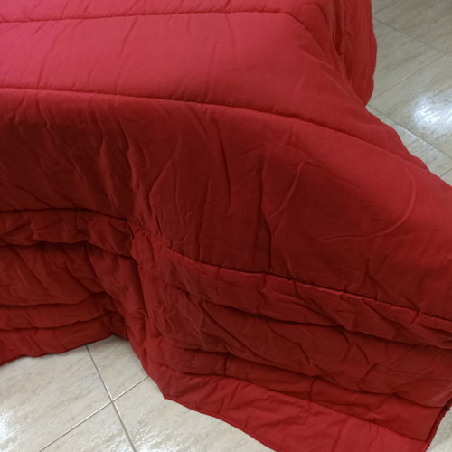 Double quilt new, 2-sided, cotton fabric, hypoallergenic batting