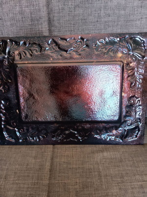 Glass decorative tray