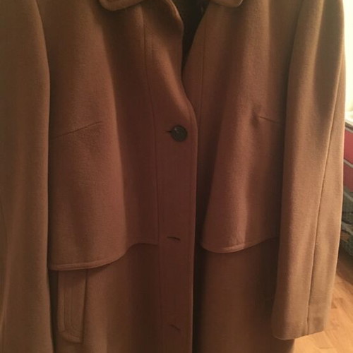 Wool coat like new, brown, size L