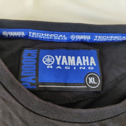 T-shirt Yamaha Racing Paddock μεταχειρισμένο, βαμβακερό, μαύρο, μέγεθος Extra Large