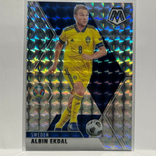 Panini Mosaic Uefa Euro 2021 Albin Ekdal Silver Mosaic Prizm card new