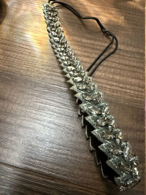 Elastic hairband like new, gray