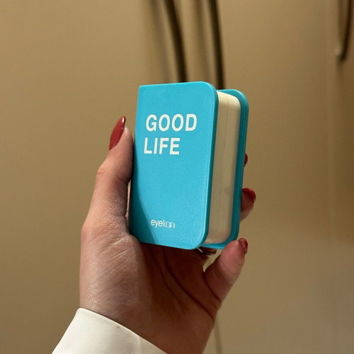 Contact lens case shaped like a book like new
