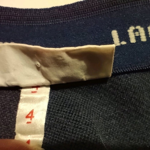 Lacoste men's vintage 80s shorts used, dark blue, size 4