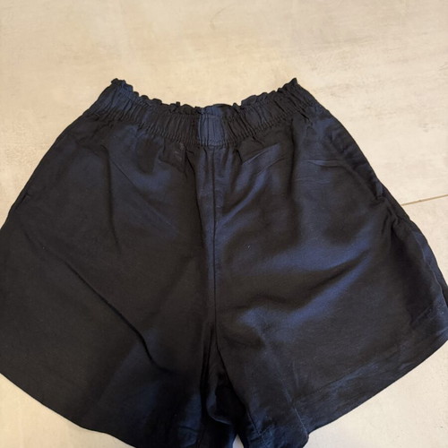 H&M linen shorts XS, black