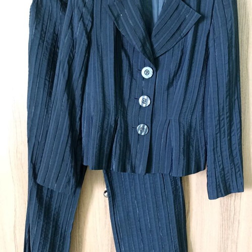 Bandolera blazer and pants set dark blue like new