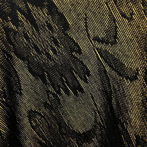 Parthenis wool long cardigan new, black with woven pattern