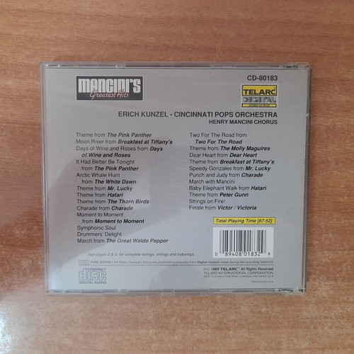 Henry Mancini Mancini's Greatest Hits CD